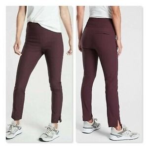 ATHLETA Wander Slim Ankle Pant 8 ( M Medium ) Antique Burgundy #486209 NEW